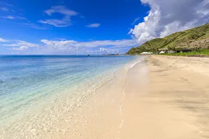 Saint Kitts And Nevis Prints: Beautiful beach, turquoise sea, Carambola Beach, South Friars Bay, St. Kitts, St