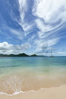 Seascape Prints: The beautiful clear water at Rodney Bay