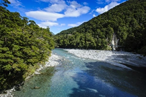 Beautiful Hst River, Hst Pass, South Island, New Zealand, Pacific