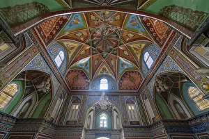 Beautiful interior of the Mausoleum of Mirwais Khan Hotaki, Kandahar, Afghanistan, Asia