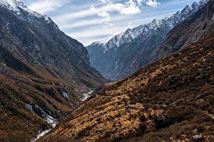 Awe Inspiring Prints: Beautiful landscape along the Langtang Valley trek, Himalayas, Nepal, Asia