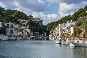 Inlet Prints: The beautiful little bay of Cala Figuera with little fishing boats