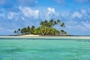 Beautiful little islet in the lagoon of Wallis, Wallis and Futuna, Pacific