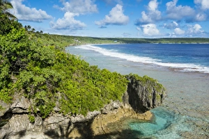 Curve Prints: Beautiful low tide pools, Niue, South Pacific, Pacific