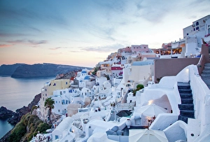 Romance Prints: Beautiful Santorini island, Cyclades, Greek Islands, Greeece