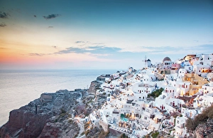 Cyclades Prints: Beautiful Santorini island, Cyclades, Greek Islands, Greeece
