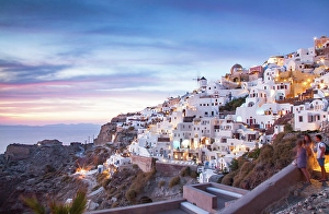 Aegean Prints: Beautiful Santorini island, Cyclades, Greek Islands, Greeece