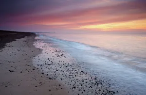 Suffolk Prints: A beautiful summer sunrise at Kessingland, Suffolk, England, United Kingdom, Europe