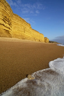 A beautiful winter afternoon at Burton Bradstock, Jurassic Coast, UNESCO World Heritage Site