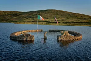 Irish Culture Gallery: Beaver Island Memorial, Arranmore Island, County Donegal, Ulster, Republic of Ireland