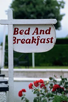 Single Object Prints: Bed and Breakfast sign