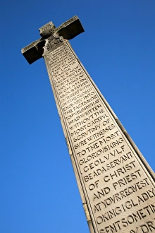Sunderland Prints: Bedes Memorial Cross, Roker, Sunderland, Tyne and Wear, England, United Kingdom, Europe