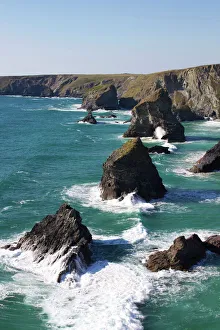 Surf Gallery: Bedruthan Steps, Cornwall, England, United Kingdom, Europe