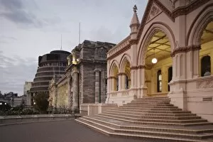 Libraries Collection: Beehive, Parliament House and Parliamentary Library, Wellington, North Island