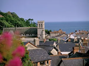 Roof Top Prints: Beer, Devon, England, United Kingdom, Europe