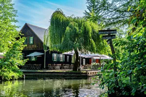 Spree Forest Prints: Beergarden, UNESCO Biosphere Reserve, Spree Forest, Brandenburg, Germany, Europe