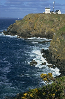 Sea Cliffs Prints: Beg Melen, Ile de Groix, Brittany, France, Europe