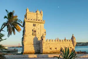 Riverside Prints: Belem Tower stands by the Tagus River in Lisbon