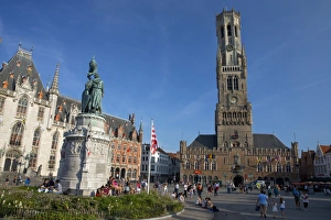 Bruges Prints: The Belfry (Belfort Tower), Markt Square