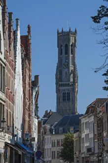 Bruges Prints: Belfry, Bruges, UNESCO World Heritage Site, Belgium, Europe