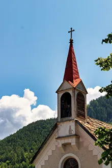 South Tyrol Prints: Bell tower of an ancient little church