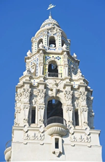 Images Dated 10th February 2009: Bell tower of the California Building which houses the Museum of Man, San Diego