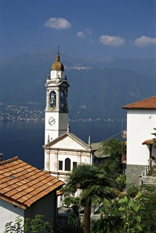 Italian Lake Prints: Bell tower of church