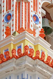 Bells Prints: Bell tower, Panormitis monastery, Panormitis, Symi Island, Dodecanese Islands, Greece