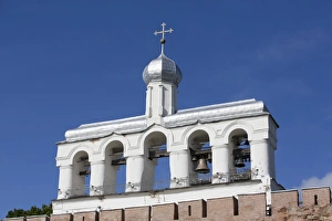 Kremlin Prints: Bell Tower of St. Sophia Cathedral, Kremlin, UNESCO World Heritage Site, Veliky Novgorod