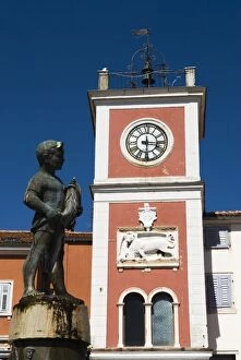 The Bell Tower on Trg Marsala Tita (main Square), Rovinj, Istria, Croatia, Europe
