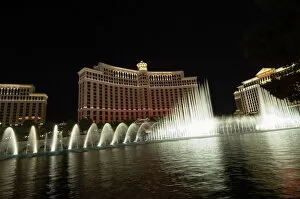 The Bellagio Hotel with its famous fountains