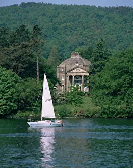 Lake District Prints: Belle Isle Round House, Lake Windermere, Lake District National Park, Cumbria