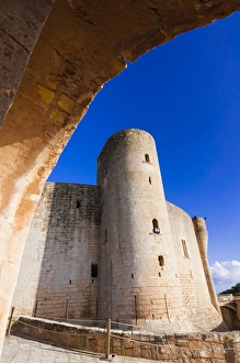 Bellver Castle Prints: Bellver Castle, 14th century, Palma de Mallorca, Majorca, Balearic Islands, Spain, Europe