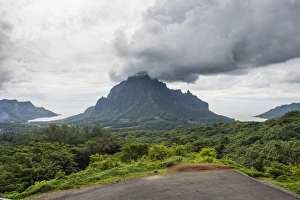 Belvedere Overlook, Moorea, Society Islands, French Polynesia, Pacific
