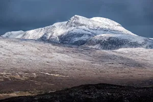 Awe Inspiring Prints: Ben Mor Coigach in winter, Assynt