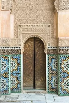 Moroccan Culture Gallery: Ben Youssef Madrasa, 16th century Islamic College, UNESCO World Heritage Site, Marrakesh