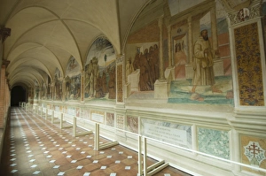 Benedictine Monastery famous for frescoes in cloisters