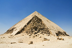 Images Dated 12th July 2008: The Bent Pyramid at Dahshur, UNESCO World Heritage Site, near Cairo, Egypt