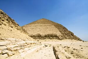 The Bent Pyramid at Dahshur, UNESCO World Heritage Site, near Cairo, Egypt