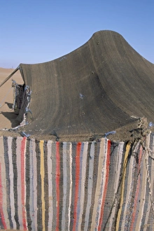 Bivouac Prints: Berber tent at the bivouac at Chigaga dunes