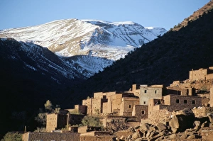 High Atlas Prints: Berber village in Ouarikt Valley
