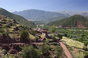 Atlas Mountains Prints: Berber village, Ourika Valley, Atlas Mountains, Morocco, North Africa, Africa
