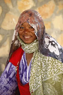 Tunisia Prints: Berber woman in Toujane village, Tunisia, North Africa, Africa