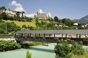 Covered Bridge Prints: Berchtesgadener Acher, Berchtesgaden, Berchtesgadener Land, Bavaria, Germany, Europe