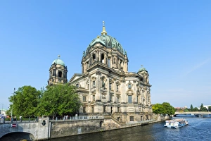 Tourist Boat Prints: Berlin Cathedral, Berlin, Brandenburg, Germany, Europe