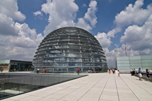 Reichstag Prints: The Berlin cupola on top the German Parliament, Berlin, Germany, Europe