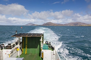 On The Move Prints: Berneray to Harris and Lewis ferry, Outer Hebrides, Scotland, United Kingdom, Europe