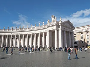 Vatican Prints: Bernini's Colonnade, St. Peter's Square