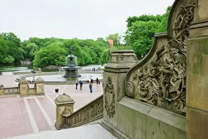 Images Dated 26th May 2009: Bethesda Fountain and Terrace, Central Park, Manhattan, New York City, New York