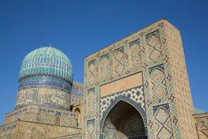 Uzbekistan Prints: Bibi Khanym Mosque, built 1399-1405